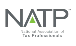 Logo of NATP -, a trusted premier organization for tax professionals - Zapit Solutions.