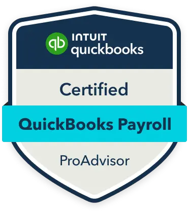 QuickBooks Payroll Certified ProAdvisor badge, representing expertise in QuickBooks payroll services - Zapit Solutions.